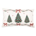 Clayre & Eef Federa per cuscino 30x50 cm Beige Poliestere Albero di Natale