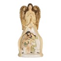 Clayre & Eef Christmas Decoration Figurine Nativity Scene 15x12x31 cm Beige Plastic