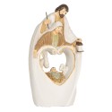 Clayre & Eef Christmas Decoration Figurine Nativity Scene 12x6x22 cm Beige Plastic