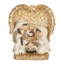 Clayre & Eef Christmas Decoration Figurine Nativity Scene 12x6x13 cm Gold colored Plastic