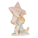 Clayre & Eef Decorative Figurine Rabbit 8x5x11 cm Brown Plastic
