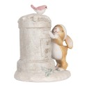 Clayre & Eef Decorative Figurine Rabbit 11x8x11 cm Beige Plastic