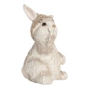 Clayre & Eef Decorative Figurine Rabbit 9x9x14 cm Beige Plastic