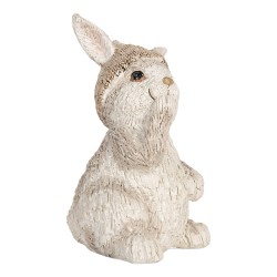 Clayre & Eef Decorative Figurine Rabbit 9x9x14 cm Beige Plastic