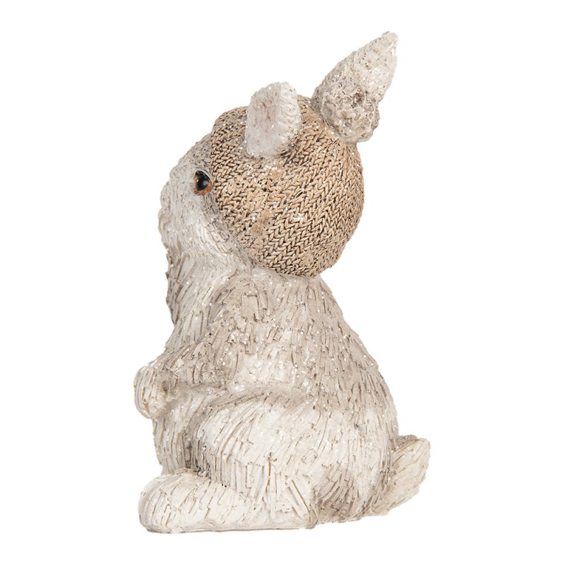 Clayre & Eef Decorative Figurine Rabbit 9x9x14 cm Beige Plastic