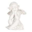 Clayre & Eef Christmas Decoration Figurine Angel set van 4 White Plastic