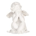 Clayre & Eef Christmas Decoration Figurine Angel set van 4 White Plastic