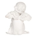 Clayre & Eef Christmas Decoration Figurine Angel set van 4 White Plastic
