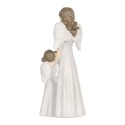 Clayre & Eef Christmas Decoration Figurine Angel 7x5x15 cm Grey Plastic