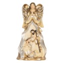 Clayre & Eef Christmas Decoration Figurine Nativity Scene 16x13x31 cm Beige Plastic