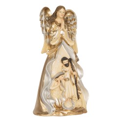 Clayre & Eef Christmas Decoration Figurine Nativity Scene 16x13x31 cm Beige Plastic