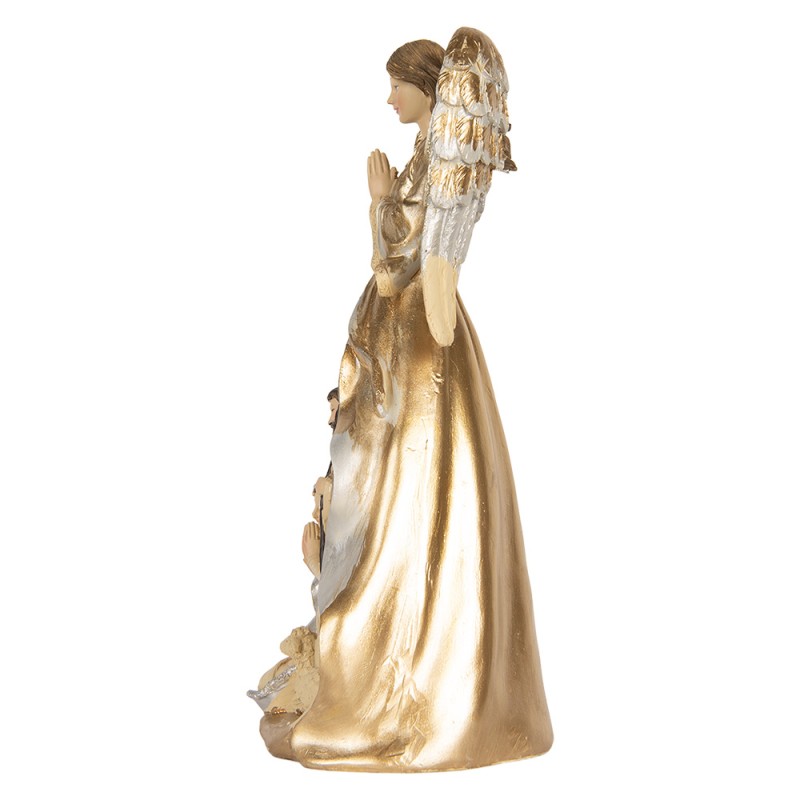 Clayre & Eef Christmas Decoration Figurine Nativity Scene 16x13x31 cm Beige Plastic