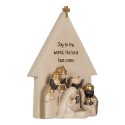 Clayre & Eef Christmas Decoration Figurine Nativity Scene 16x6x21 cm Beige Plastic
