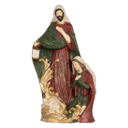 Clayre & Eef Christmas Decoration Figurine Nativity Scene 15x10x27 cm Beige Plastic