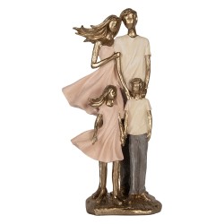 Clayre & Eef Decorative Figurine 17x11x35 cm Gold colored Plastic