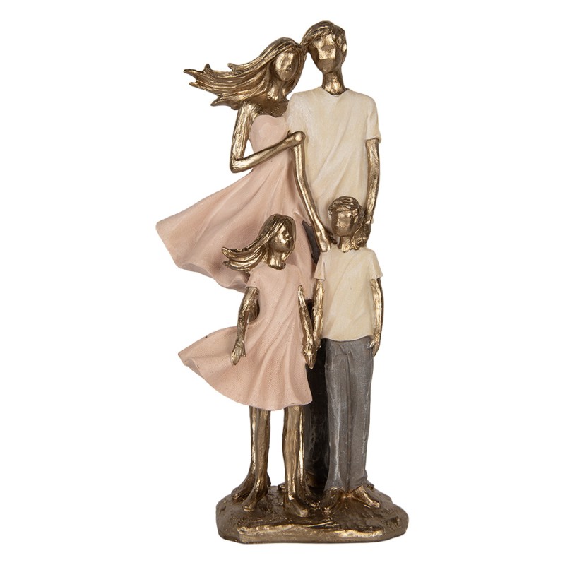 Clayre & Eef Decorative Figurine 17x11x35 cm Gold colored Plastic