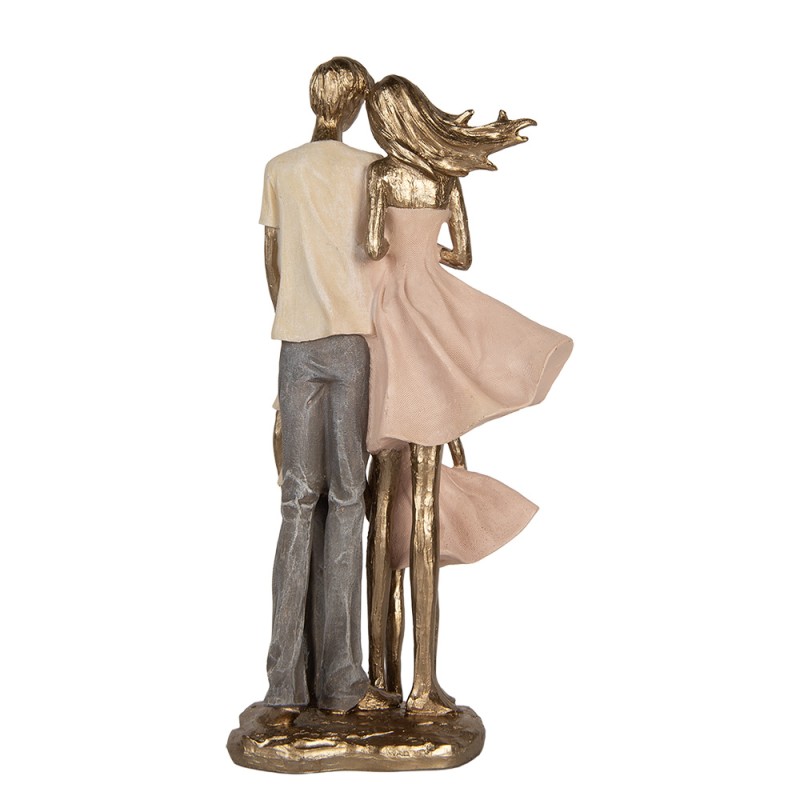 Clayre & Eef Decorative Figurine 17x11x35 cm Gold colored Plastic