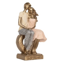 Clayre & Eef Decorative Figurine 14x12x28 cm Gold colored Plastic
