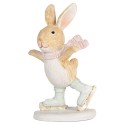 Clayre & Eef Decorative Figurine Rabbit 6x5x10 cm Brown Plastic