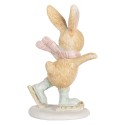 Clayre & Eef Decorative Figurine Rabbit 6x5x10 cm Brown Plastic
