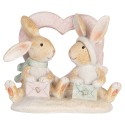 Clayre & Eef Decorative Figurine Rabbit 11x6x9 cm Brown Plastic