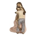 Clayre & Eef Decorative Figurine Woman 23x9x16 cm Gold colored Plastic