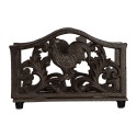 Clayre & Eef Napkin Holder 17x6x12 cm Brown Metal