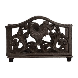 Clayre & Eef Napkin Holder 17x6x12 cm Brown Metal