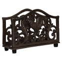 Clayre & Eef Napkin Holder 17x6x12 cm Brown Metal