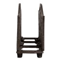 Clayre & Eef Napkin Holder 17x6x12 cm Brown Metal