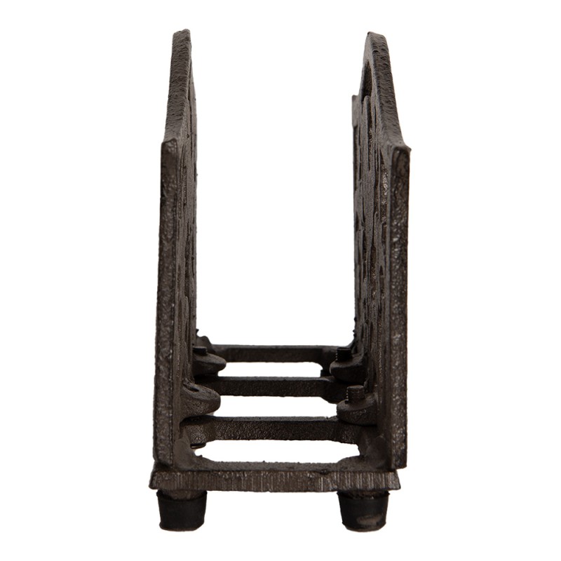 Clayre & Eef Napkin Holder 17x6x12 cm Brown Metal