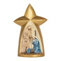 Clayre & Eef Christmas Decoration Figurine Nativity Scene 14x6x21 cm Gold colored Plastic