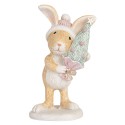 Clayre & Eef Decorative Figurine Rabbit 5x5x10 cm Brown Plastic