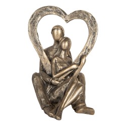 Clayre & Eef Decorative Figurine 11x10x15 cm Silver colored Plastic