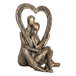 Clayre & Eef Decorative Figurine 11x10x15 cm Silver colored Plastic