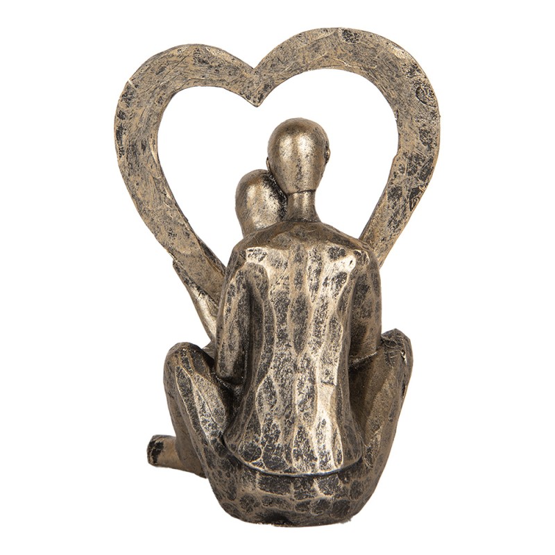 Clayre & Eef Decorative Figurine 11x10x15 cm Silver colored Plastic