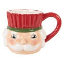 Clayre & Eef Tazza Schiaccianoci 350 ml Rosso Ceramica