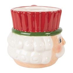 Clayre & Eef Tazza Schiaccianoci 350 ml Rosso Ceramica
