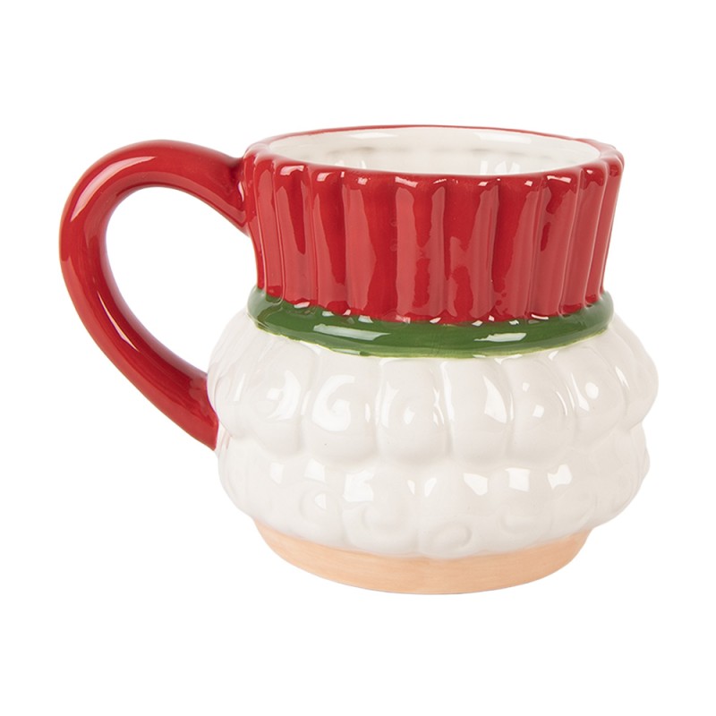 Clayre & Eef Tazza Schiaccianoci 350 ml Rosso Ceramica