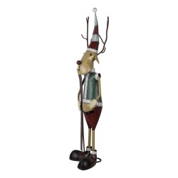 Clayre & Eef Figurine Cerf 48x28x126 cm Beige Métal