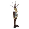 Clayre & Eef Figur Hirsch 48x28x126 cm Beige Metall