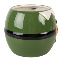 Clayre & Eef Tasse Weihnachtsmann 450 ml Grün Keramik