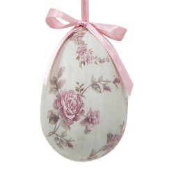 Clayre & Eef Ciondolo di Pasqua Uovo Ø 5x8 cm Multi Plastica
