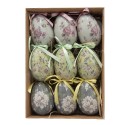 Clayre & Eef Ciondolo di Pasqua Uovo Ø 5x8 cm Multi Plastica