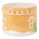 Clayre & Eef Tea for One Casa di pan di zenzero 550 ml / 450 ml Marrone Ceramica