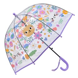 Juleeze Ombrello per bambini Ø 70x65 cm Trasparente Plastica