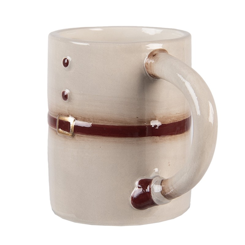 Clayre & Eef Tazza Cervo 250 ml / 250 ml Beige Ceramica Cervo