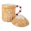 Clayre & Eef Tazza Casa di pan di zenzero 350 ml Marrone Ceramica