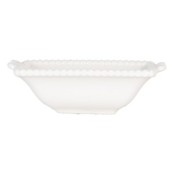 Clayre & Eef Bowl 25 ml White Ceramic Butterflies