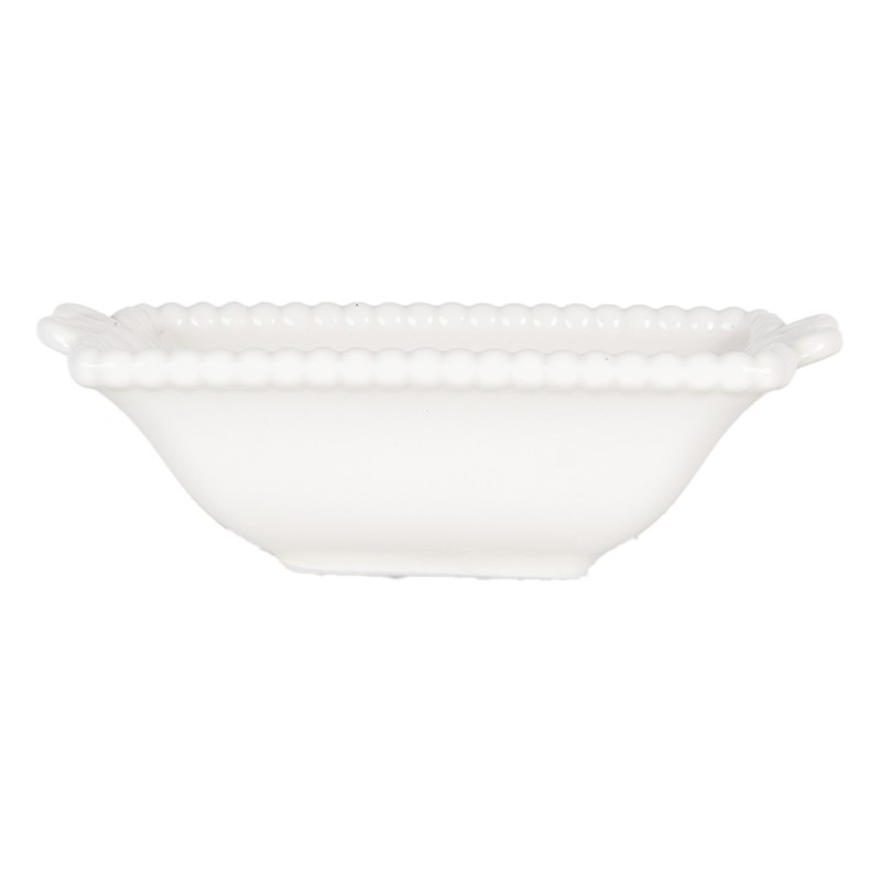 Clayre & Eef Bowl 25 ml White Ceramic Butterflies
